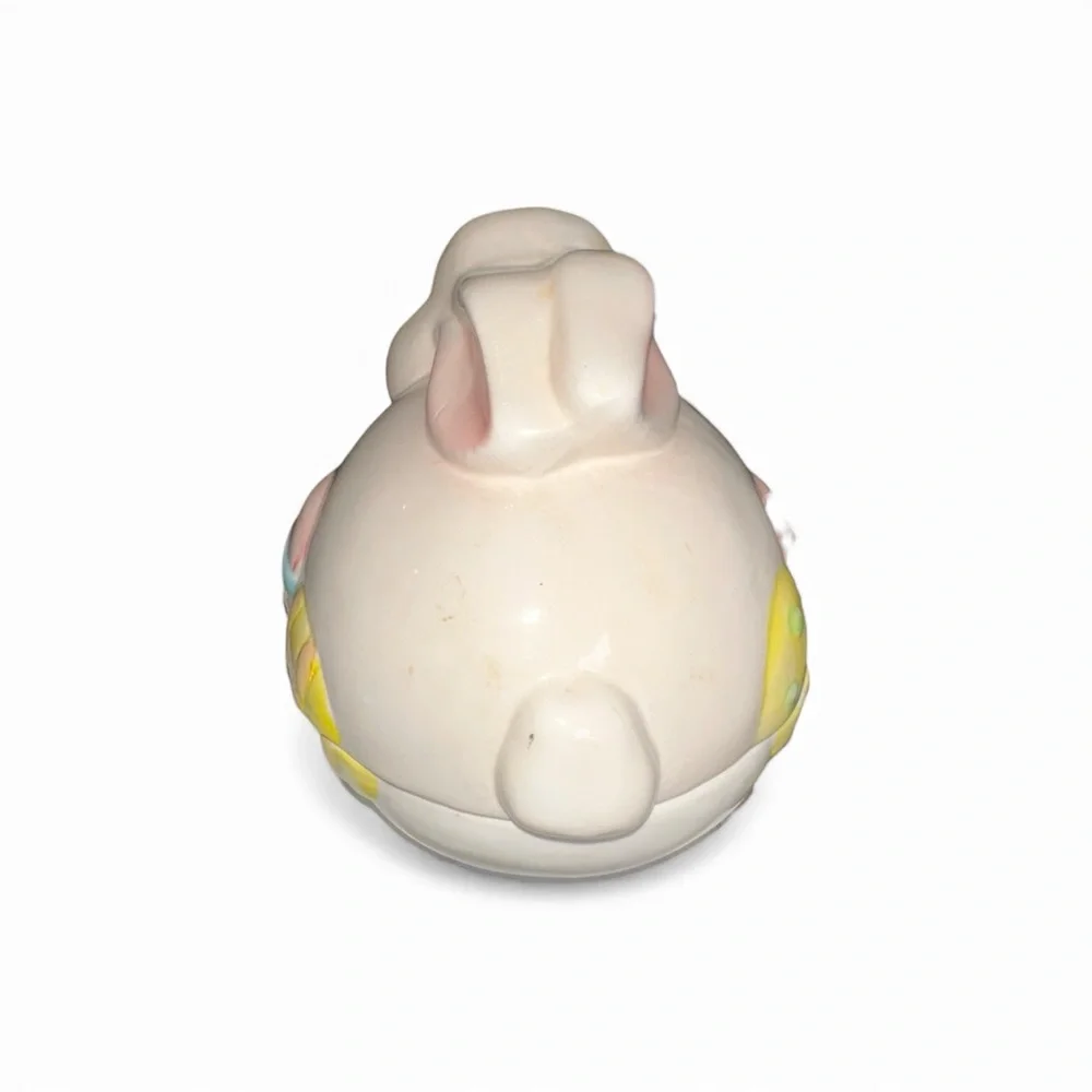 Vintage Ceramic Easter Bunny Trinket Dish